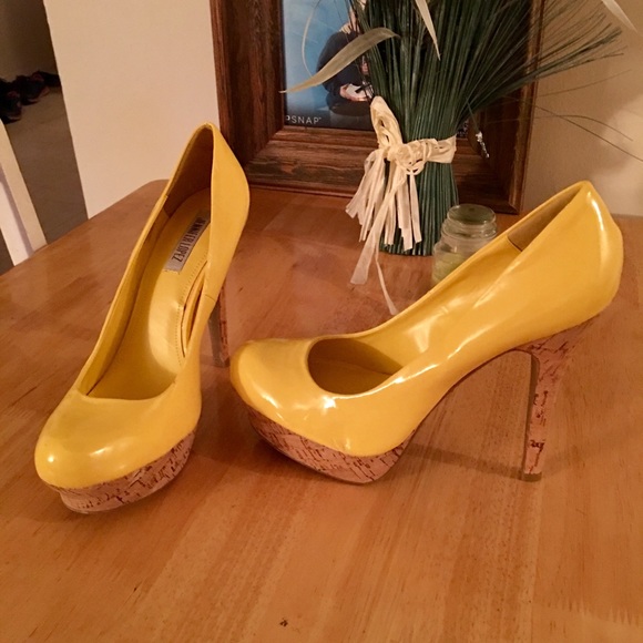 yellow bottom heels
